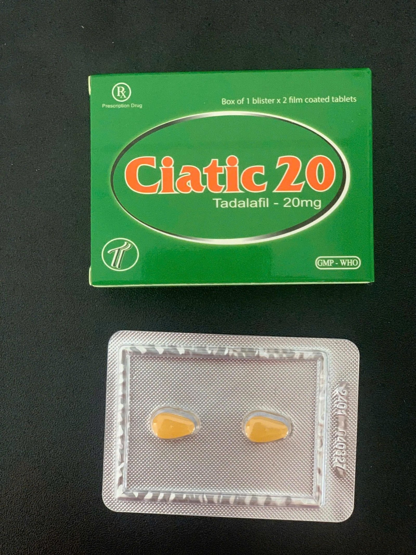 Thuốc Ciatic 20 (TADALAFIL 20MG) H/2v điều trị rối loạn cương dương nam giới 12 Ciatic 20 giá bao nhiêu? mua ở đâu? |thuoctotgiasi.shop