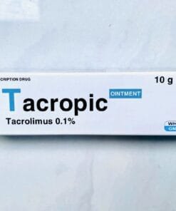 TACROPIC 0.1 10g Davi (Tacrolimus 0.1%) - thuốc mỡ điều trị viêm da cơ địa, chàm, vảy nến, ngứa da
