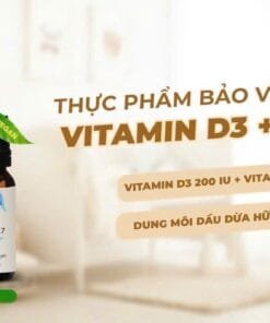 BABY&KIND Vitamin D3 + K2 MK7 200 IE + 15µg Sunday Natural VEGETARIAN công thức riêng biệt cho trẻ sơ sinh 3 Vitamin D3 K2 MK7