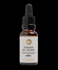BABY&KIND Vitamin D3 + K2 MK7 200 IE + 15µg Sunday Natural VEGETARIAN công thức riêng biệt cho trẻ sơ sinh