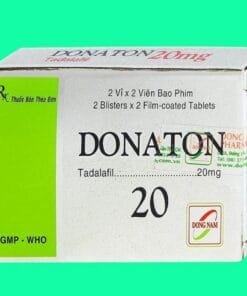 DONATON 20 (Tadalafil 20mg) H/4v điều trị rối loạn cương dương, xuất tinh sớm, yếu sinh lý