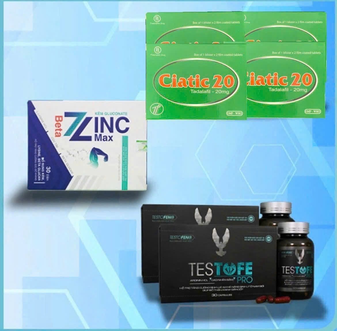 Testofe, Ciatic 20, Zinc max Testofe, Ciatic 20, Zinc max