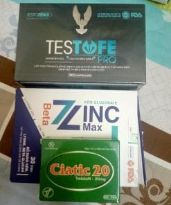 Thuốc ZinC Max Beta Esico 30 viên hỗ trợ tăng cường sức đề kháng 10 Ciatic 20 Tadalafil 20mg, Duraject 60, Beta Zinc Max điều trị rối loạn cương dương, điều trị xuất tinh sớm, điều trị yếu sinh lý