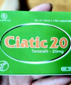 Thuốc Ciatic 20 (TADALAFIL 20MG) H/2v điều trị rối loạn cương dương nam giới 9 Ciatic 20 Tadalafil 20mg