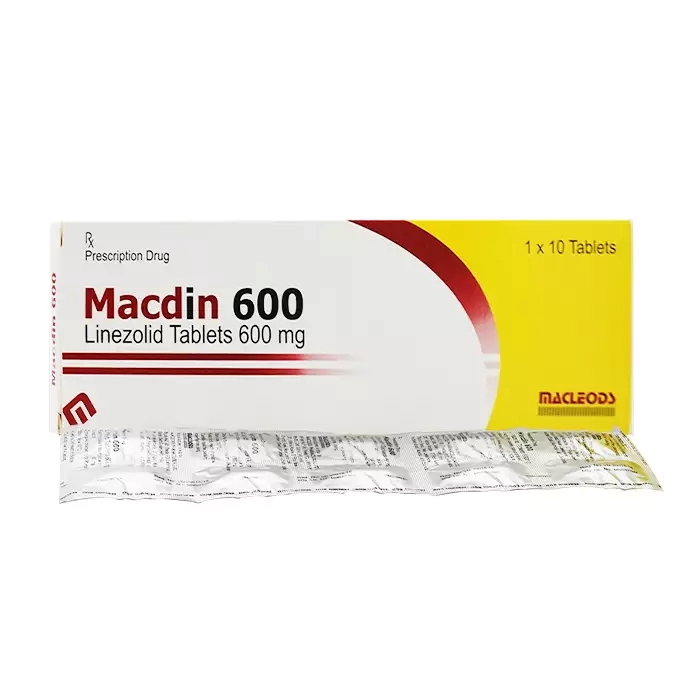 Thuốc MACDIN 600 (Linezolid 600mg) Macleods H/100v 3 Macdin 600mg Macleods | thuoctotgiasi.shop