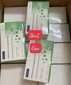 Test GENESIGN COVID-19/Flu A/Flu B Antigen Rapid Test nhanh 3in1 Covid và cúm A/B tại nhà
