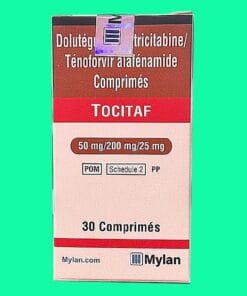 Thuốc Tocitaf 50mg/200mg/25mg: Công dụng, liều dùng, giá bao nhiêu? 1 thuoc tocitaf mylan h 30v dolutegravir emtricitabine tenofovir alafenamide dieu tri du phong hiv 4942 1 e1746855985411
