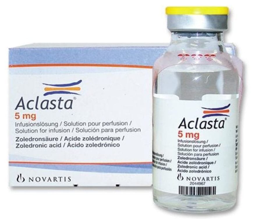 Aclasta 5mg (Acid Zoledronic) 5ml/100ml SANDOZ điều trị loãng xương 3 Aclasta giá bao nhiêu? mua ở đâu? |thuoctotgiasi.shop