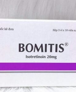 BOMITIS (Isotretinoin 20mg) điều trị mụn trứng cá nặng, giúp đẹp da mụn, căng bóng da mụn, giảm tiết bã nhờn, thu nhỏ lỗ chân lông