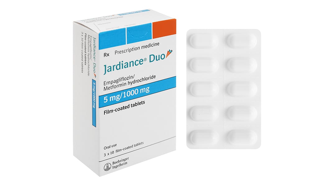 Jardiance Duo 5mg/1000mg -Giải pháp kiểm soát tiểu đường tuýp 2 hiệu quả 2 Jardiance Duo 5mg/1000mg điều trị tiểu đường tuýp 2 hiệu quả |thuoctotgiasi.shop