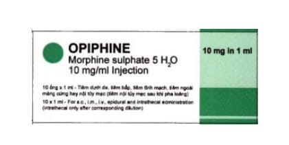 OPIPHINE 10mg/1ml Hameln - thuốc giảm đau mạnh 7 OPIPHINE công dụng gì? | thuoctotgiasi,com
