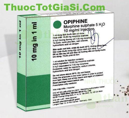OPIPHINE 10mg/1ml Hameln - thuốc giảm đau mạnh 4 OPIPHINE giá bao nhiêu? | thuoctotgiasi.shop