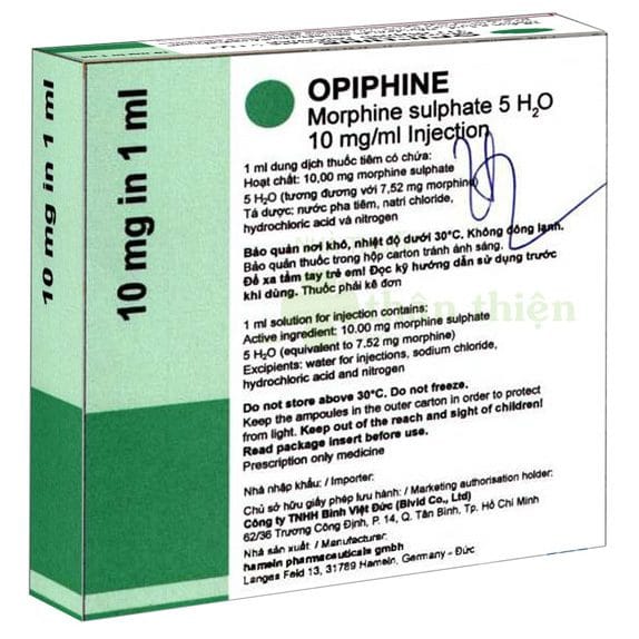 OPIPHINE 10mg/1ml Hameln - thuốc giảm đau mạnh 6 OPIPHINE là thuốc gì? | thuoctotgiasi.shop
