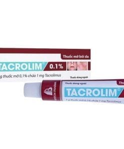 TACROLIM 0.1 10g Boston (Tacrolimus 0.1%) điều trị chàm thể tạng, viêm da cơ địa