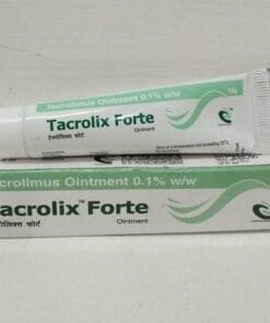 Tacrolix Forte 0.1 10g (Tacrolimus 0.1%) điều trị chàm thể tạng, viêm da cơ địa, bạch tạng
