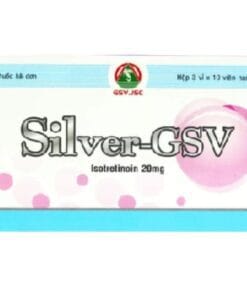 Thuốc Silver-GSV (Isotretinoin 20mg) điều trị mụn trứng cá nặng, làm đẹp da mụn H/30v