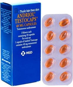 Andriol Testocaps (Testosterone 40mg) MSD cải thiện chức năng sinh dục nam giới hiệu quả