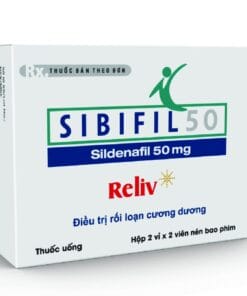 Sibifil 50 (Sildenafil 50mg) RELIV H/4v điều trị rối loạn cương dương ED