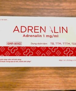 Thuốc tiêm Adrenalin (Epinephrine) hộp 10 ống x 1ml 1 Adrenalin
