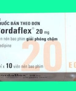 Thuốc Cordaflex 20mg (Nifedipin) EGIS hộp 6 vỉ x 10 viên