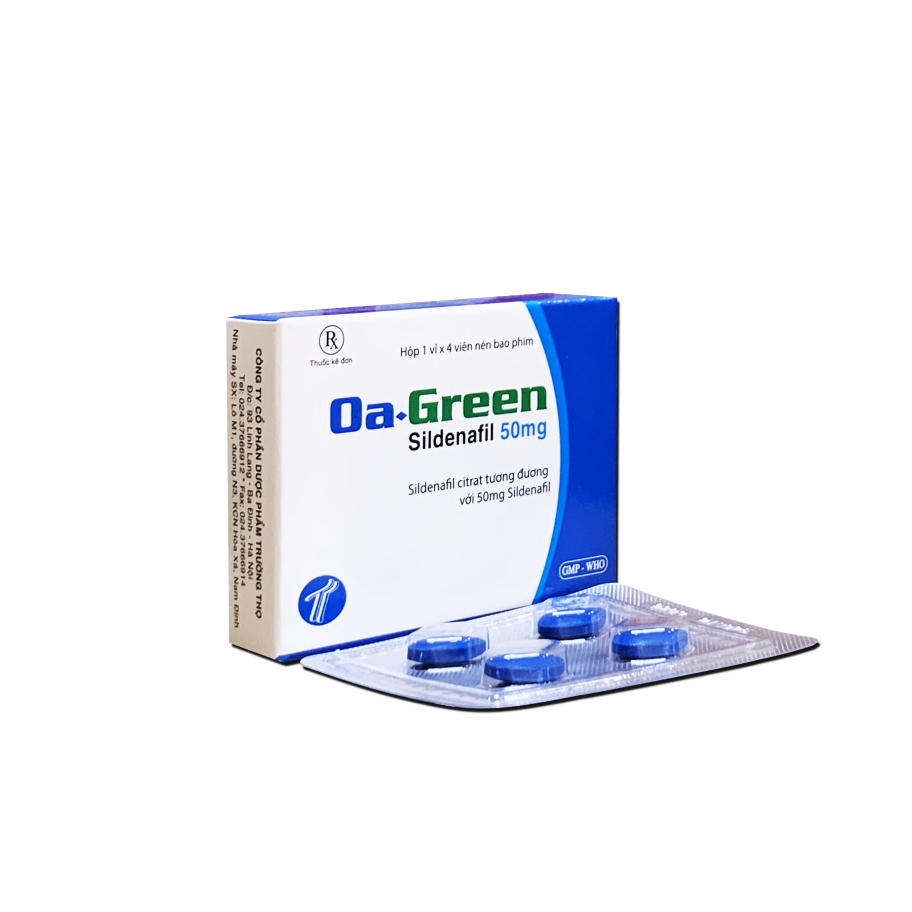 Thuốc OA Green Sildenafil 50mg – Cải thiện sinh lý nam, tăng khả năng cương dương hiệu quả 3 Thuốc OA Green Sildenafil 50mg hỗ trợ cải thiện sinh lý nam