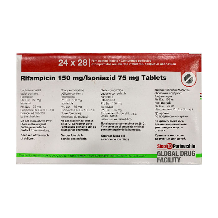 Thuốc Rimactazid Sandoz | Rifampicin 150mg + Isoniazid 75mg - Điều Trị Lao Hiệu Quả 2 Thuốc Rimactazid Sandoz – Điều Trị Lao Hiệu Quả, Đạt Chuẩn WHO GDF