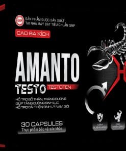 AMANTO TESTOS – Hỗ trợ tăng cường sinh lực & phong độ nam giới