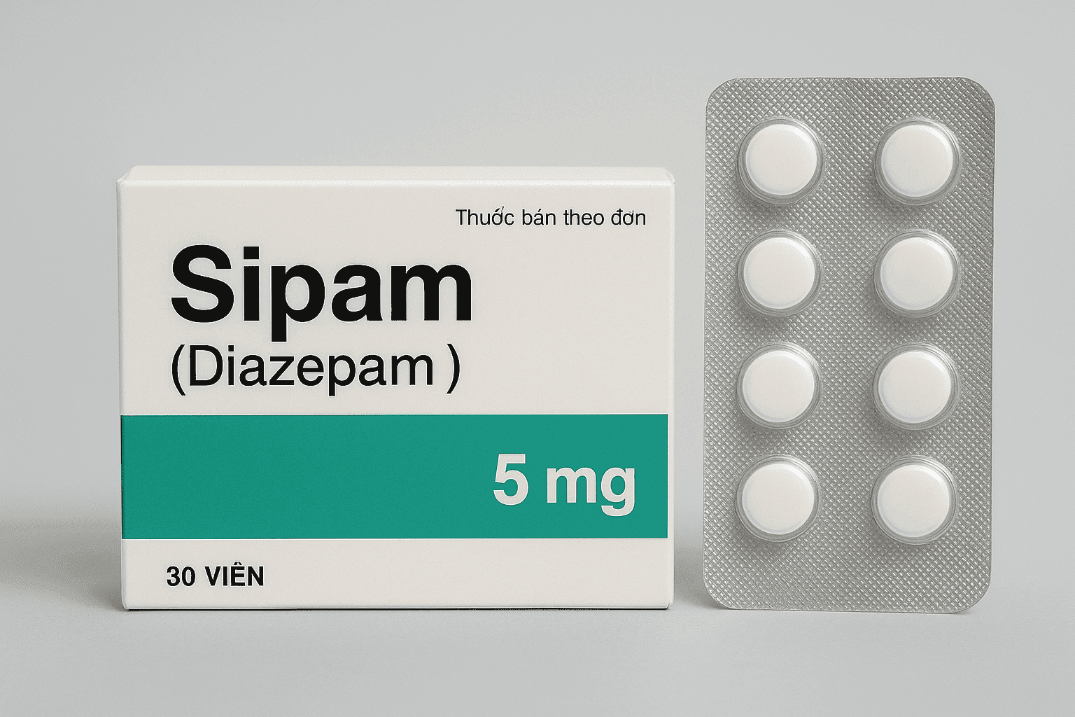 Sipam (Diazepam 5mg) Thuốc Sipam (Diazepam 5 mg)