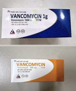 Vancomycin 1g / 500mg – Thuốc kháng sinh điều trị nhiễm khuẩn nặng, viêm phổi, viêm màng não, MRSA hiệu quả 2 Hình ảnh thuốc Vancomycin 1g – kháng sinh mạnh điều trị nhiễm khuẩn nặng và viêm phổi do MRSA.
