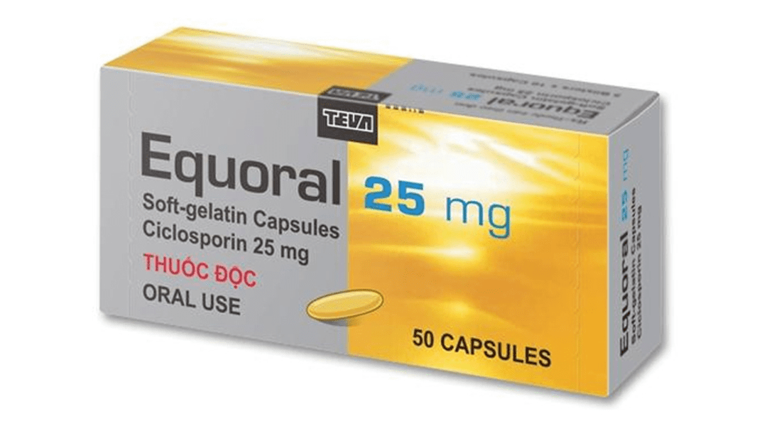 Thuốc Equoral 25mg (Ciclosporin 25mg) – Thuốc Ức Chế Miễn Dịch Chính Hãng 3 Equoral 25 mg dự phòng thải ghép sau ghép tạng |thuoctotgiasi.shop