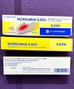 TACROLIMUS 0.03% Davipharm là thuốc gì? Công dụng, giá bao nhiêu? Có tốt không?