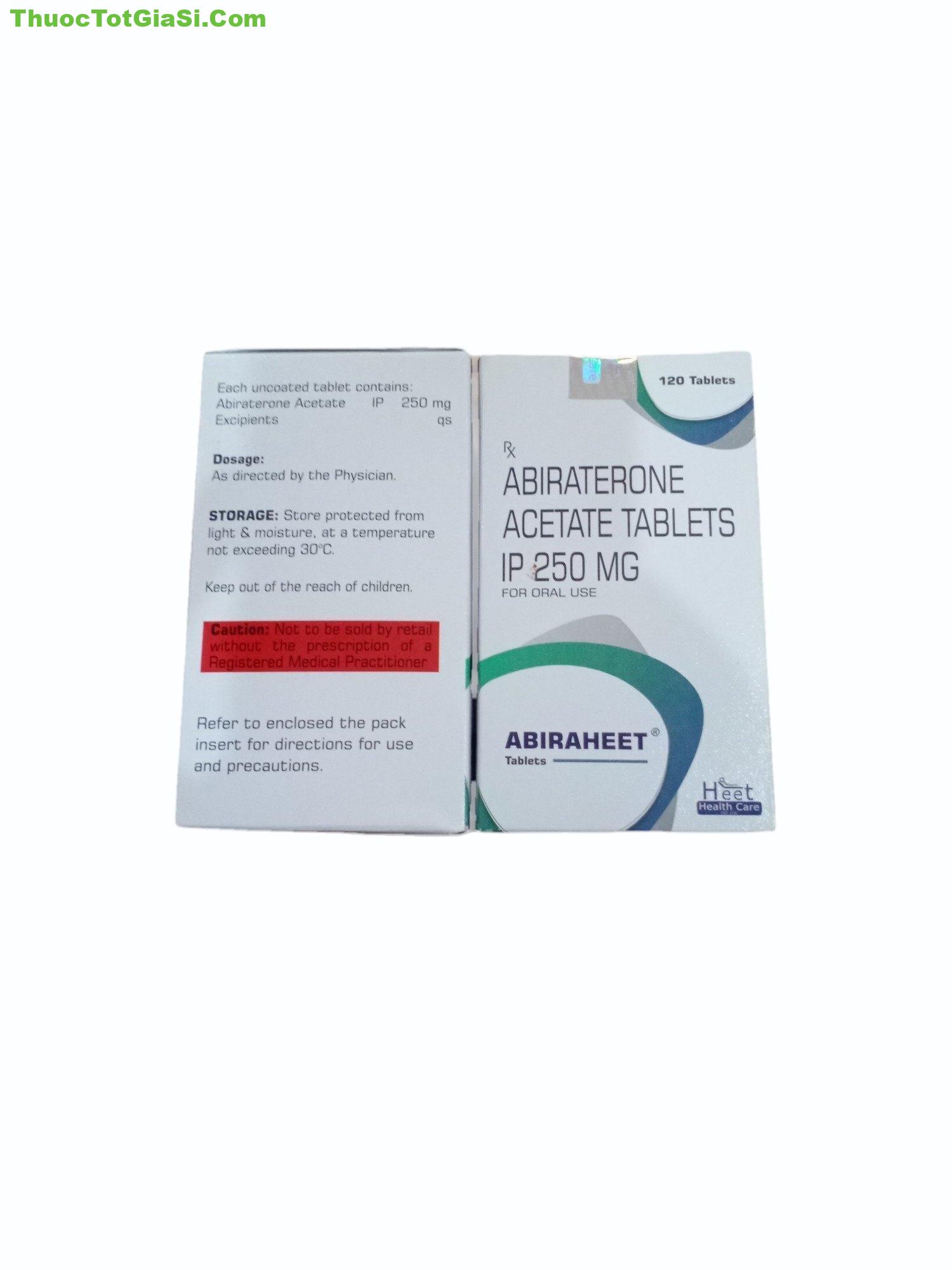 Abiraheet 250mg (Abiraterone Acetate) – Thuốc điều trị ung thư tuyến tiền liệt hiệu quả 3 ABIRAHEET 250 MG là thuốc gì?giá bao nhiêu?