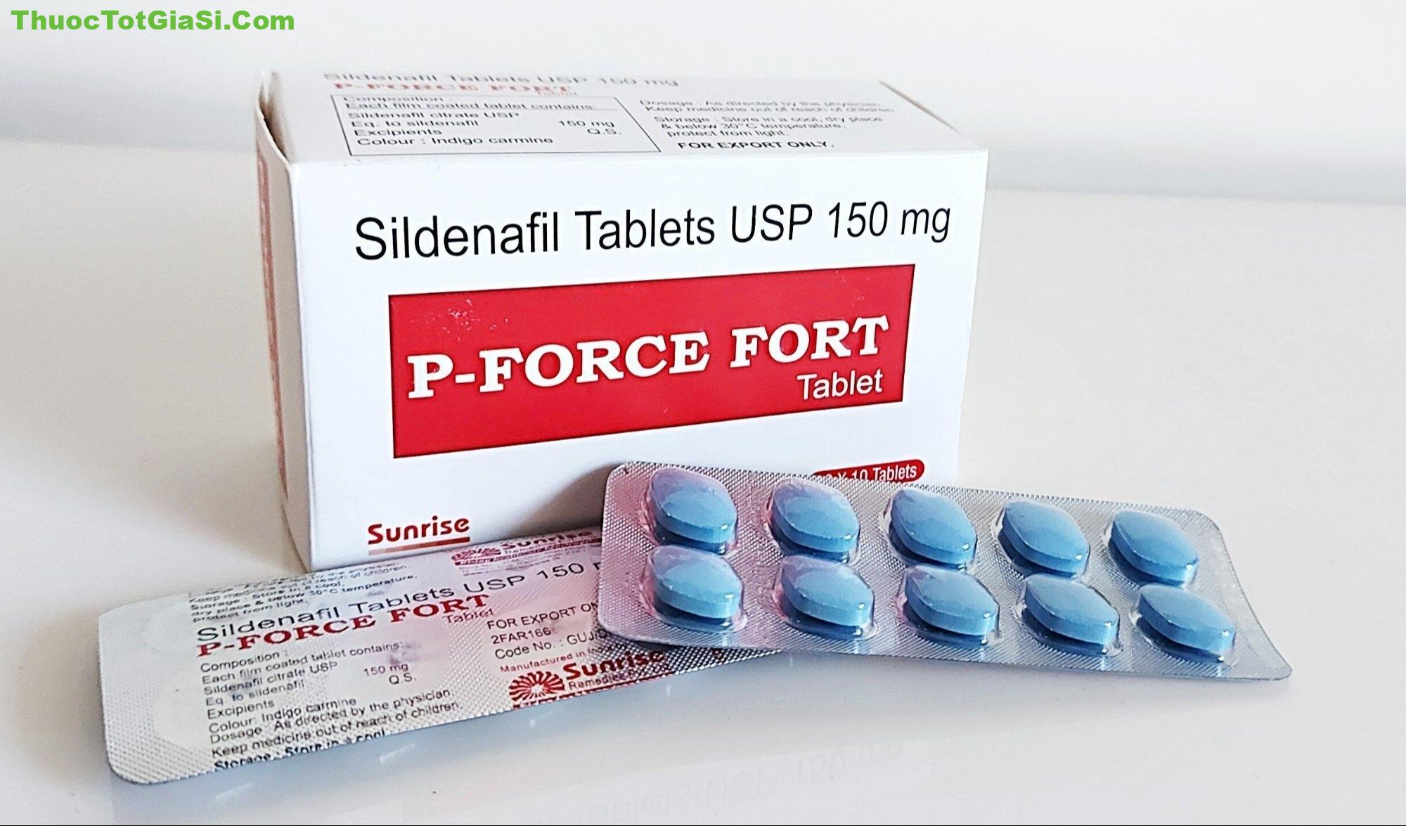P-Force Fort 150mg – Thuốc Sildenafil Citrate 150mg điều trị rối loạn cương dương hiệu quả mạnh 4 P Force Fort 150mg at ₹ 64/stripe | Sildenafil Tablets in Nagpur | ID: 2853892689088
