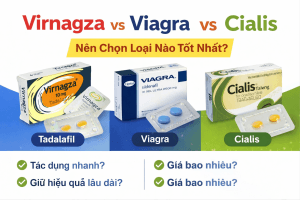 So Sánh Virnagza vs Viagra vs Cialis – Nên Chọn Loại Nào Tốt Nhất?