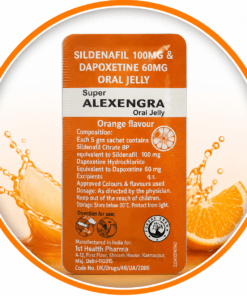 Super Alexengra Oral Jelly (Sildenafil 100mg + Dapoxetine 60mg)