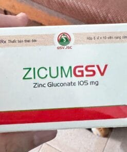 ZICUM GSV (Zinc Gluconate 105mg) là gì? Công dụng, cách dùng và giá bán